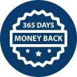 365 days money back guarantee badge shown in Arctic Blast promotional material